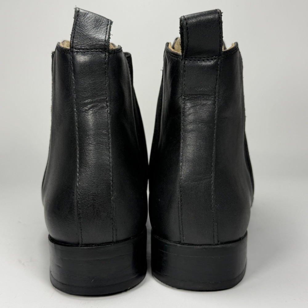 Nisolo Womens 9 Black Leather Pointed Toe Chelsea Ankle Boots Made in Peru - Picture 5 of 10
